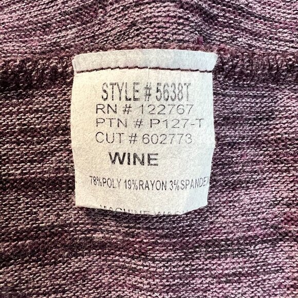 David Cline Sweater Womens XL Wine Cowl Neck‎ Long Sleeve Pullover Relaxed Fit - Picture 8 of 9